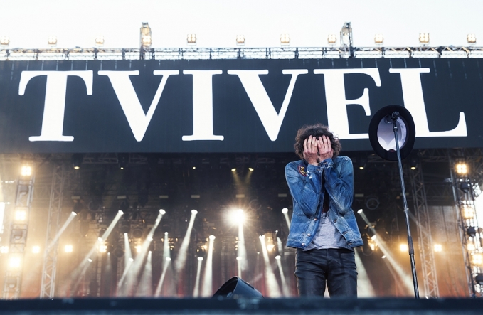 Håkan Hellström när han entrade scenen i somras på Ullevi.