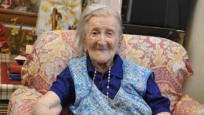 Emma Morano, 115 år. Foto: Faksimil Youtube
