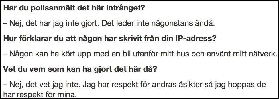 Foto: Faksimil Nyheter24.